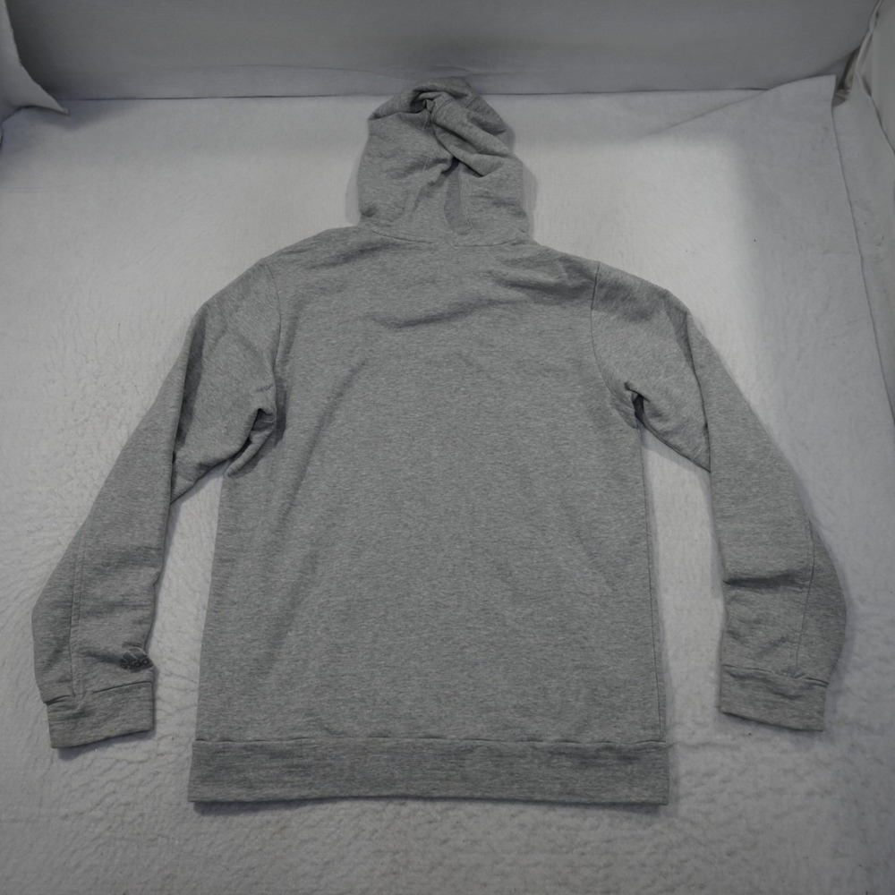 Adidas Hoodie Sweatshirt Gray Cotton Blend Performance Pullover Mens Size Small - Picture 11 of 12